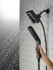 Delta 58473-BL25 Universal Showering Components H2Okinetic In2ition 4-Setting Two-in-One Shower, Matte Black