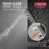 Delta 55799-SS-PR Universal Showering Components H2Okinetic 3-Setting Wall Mount Hand Shower, Lumicoat Stainless
