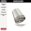 52386-SS-PR Universal Showering Components 3-Setting Showerhead, Lumicoat Stainless