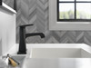 Delta 564-BLMPU-DST Ashlyn Single Handle Metal Pop Up Lavatory Faucet, Matte Black