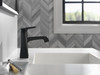 Delta 564-BLMPU-DST Ashlyn Single Handle Metal Pop Up Lavatory Faucet, Matte Black