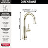 Delta 1960-PN-DST Other Traditional Beverage Faucet, Polished Nickel