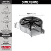 GR250-AR Other Metal Glass Rinser, Arctic Stainless