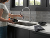 9182-AR-PR-DST Emmeline Single Handle Pull Down Kitchen Faucet, Lumicoat Arctic Stainless