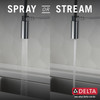 Delta 18803-DST Antoni Single Handle Pull Down Spring Kitchen Faucet, Chrome