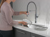 Delta 18803-DST Antoni Single Handle Pull Down Spring Kitchen Faucet, Chrome