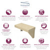 Transolid Studio Rectangular Shower Seat in Almond Sky