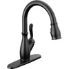 9178TL-BL-DST Leland 11.63-in x 10.75-in x 15.38-in Touch2O Kitchen Faucet with Touchless Technology, Matte Black