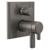 T27T999-KS-PR Pivotal TempAssure 17T Series Valve Trim with 6-Setting Integrated Diverter, Lumicoat Black Stainless