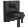 T27T999-BL Pivotal TempAssure 17T Series Valve Trim with 6-Setting Integrated Diverter, Matte Black
