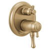T27T997-CZ Cassidy Traditional TempAssure 17T Series Valve Trim with 6-Setting Integrated Diverter, Champagne Bronze