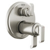 T27T989-SS-PR Tetra TempAssure 17T Series Integrated Diverter Trim with 6-Setting, Lumicoat Stainless