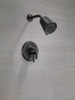 T17271-BL Galeon 17 Series Shower Trim with Cylinder SH, Matte Black