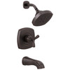 T144766-RB Stryke 14 Series Tub and Shower, Venetian Bronze
