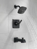 T14464-BL Ashlyn Monitor 14 Series Tub and Shower Trim, Matte Black