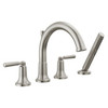 T4735-SS SAYLOR Delta SAYLOR Roman Tub Trim with Hand Shower, Stainless