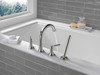 T4735-SS SAYLOR Delta SAYLOR Roman Tub Trim with Hand Shower, Stainless