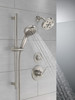 51584-SS-PR Universal Showering Components 7-Setting Slide Bar Hand Shower with Cleaning Spray, Lumicoat Stainless