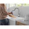 9178TLV-AR-DST Leland 11.63-in x 10.75-in x 15.38-in VoiceIQ Kitchen Faucet with Touch2O with Touchless Technology, Arctic Stainless