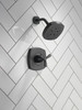 T142766-BL Stryke 14 Series Shower Only, Matte Black