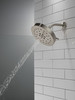 Delta 52488-SS-PR Universal Showering Components H2Okinetic 4-Setting Shower Head with UltraSoak, Lumicoat Stainless