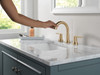 Delta 3559-CZPD-DST Trinsic Two Handle Widespread Pull Down Bathroom Faucet, Champagne Bronze