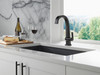 Delta 1993LF-BL Pivotal Single Handle Bar Faucet, Matte Black