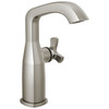 6766-SS-PR-DST Stryke 6.63-in x 4.31-in x 8.94-in Single Handle Mid-Height Bathroom Faucet, Lumicoat Stainless