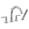 T4735 SAYLOR Delta SAYLOR Roman Tub Trim with Hand Shower, Chrome