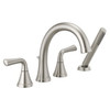 T4733-SS Kayra Delta Kayra Roman Tub Trim with Hand Shower, Stainless