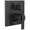 T24867-BL Ara Angular Modern Monitor 14 Series Valve Trim with 3-Setting Integrated Diverter, Matte Black
