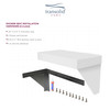 Transolid Studio Rectangular Shower Seat in Sea Shore