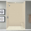 Transolid Studio Rectangular Shower Seat in Matrix Khaki