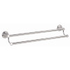 Double Towel Bar Traditional in Polished Nickel