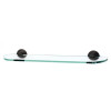 Alno Embassy A9050-24-BARC 24-in Glass Shelf with Brackets Traditional in Barcelona