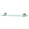 Alno Embassy A9050-24-PC 24-in Glass Shelf with Brackets Traditional in Polished Chrome