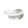 Soap Dish with Holder in Satin Nickel