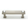 Alno Crystal C213-3-SN Pull Traditional in Satin Nickel