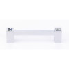 Alno Contemporary Crystal C718-4-PC Crystal Pull Modern in Polished Chrome