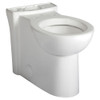 Right Height Round Front Bowl with Seat, in White