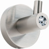 Alno Contemporary I Crystal C8380-SN Modern Robe Hook in Satin Nickel