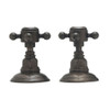 Pair of 1/2in Side valves in Tuscan Brass