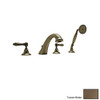 Rohl A1464LMTCB Roman Tub Faucet and Single Function Hand Shower in Tuscan Brass