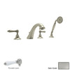 Rohl A1464LPSTN Roman Tub Faucet and Single Function Hand Shower in Satin Nickel