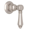 Rohl A4912LMSTNTO Trim for Volume Control and 4-Port Dedicated Diverter with Metal Lever Handle, Satin Nickel