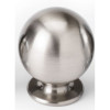 Knob Transitional 5/8-in in Satin Nickel