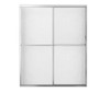 54 to 59.5in x 68in Framed Slider Alcove Shower Door with Raindrop Glass, in Chrome 54 to 59.5in x 68in Framed Slider Alcove Shower Door with Raindrop Glass, in Chrome