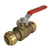 Brass Ball Valve, Push to Connect, 1-in Brass Ball Valve, Push to Connect, 1-in