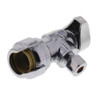 1/2" x 1/4" Compression Lead Free Angle Stop in Chrome Plated Finish 1/2" x 1/4" Compression Lead Free Angle Stop in Chrome Plated Finish