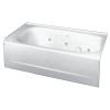 60-in x 32-in Americast Everclean Whirlpool with integral Apron, Tile Flange, and Right Hand Outlet